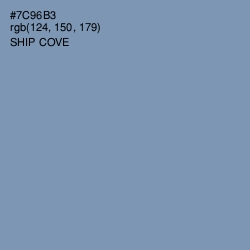 #7C96B3 - Ship Cove Color Image